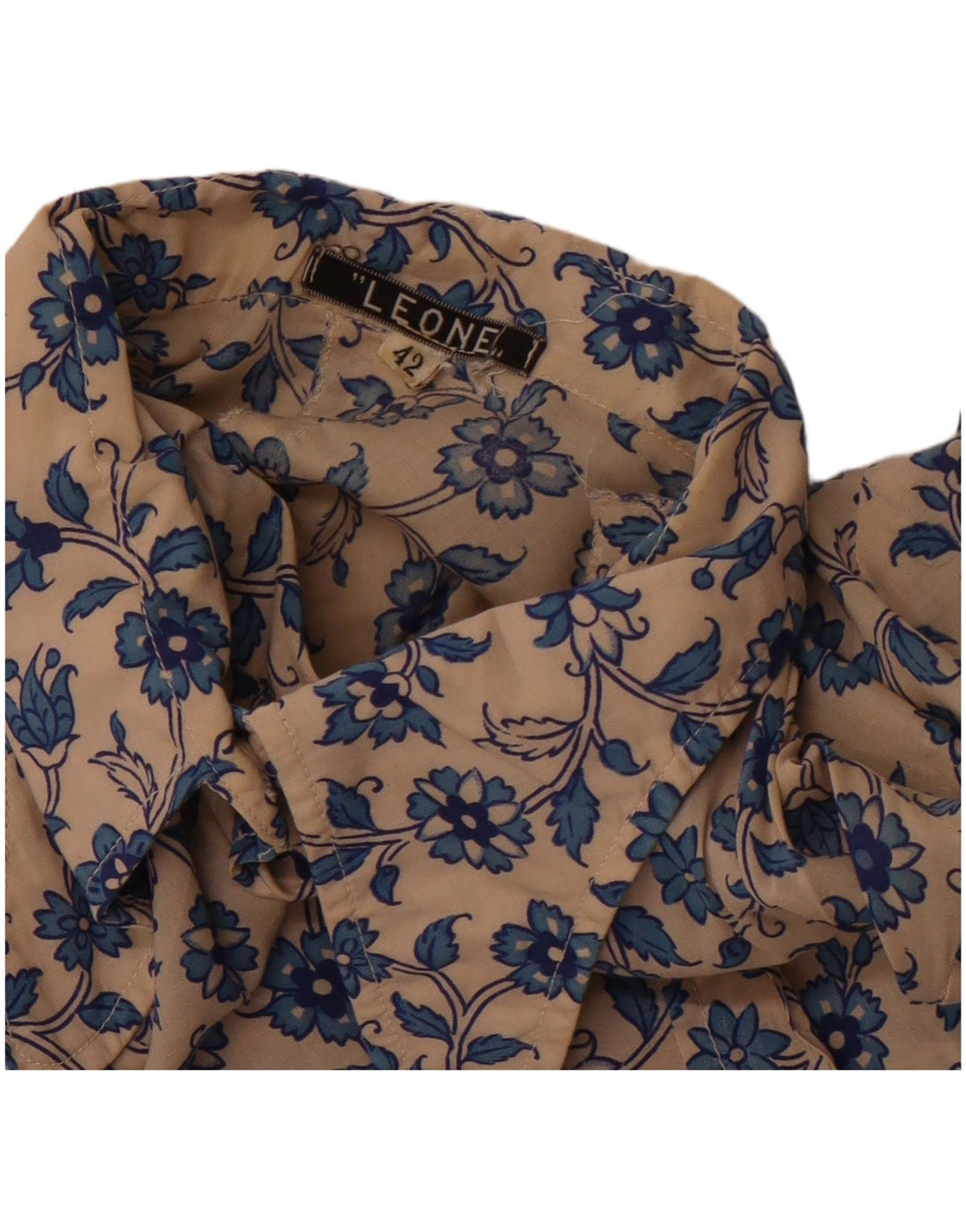 Γυναικείο πουκάμισο LEONE Φόρεμα IT 42 Medium Off White Floral