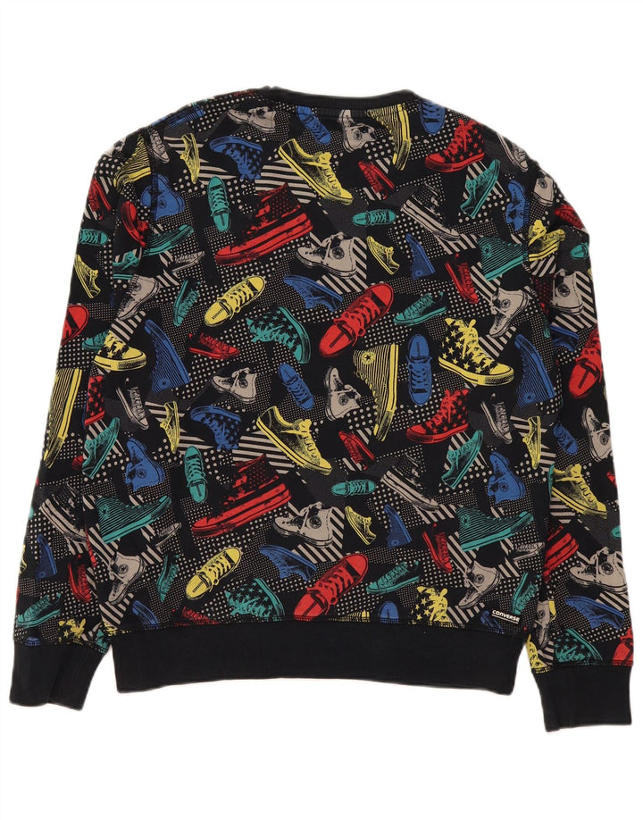 Ανδρικό γραφικό φούτερ Converse Jumper Μεσαίο πολύχρωμο βαμβακερό