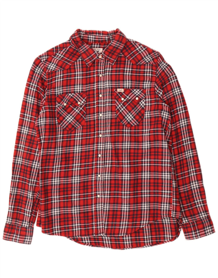 Γυναικείο πουκάμισο Lee Flannel UK 16 Large Red Check