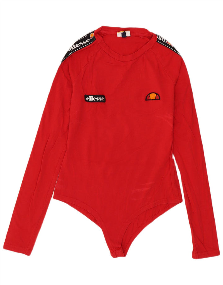 Ellesse γυναικείο γραφικό κορμάκι UK 10 Small Red Colourblock Βαμβακερό