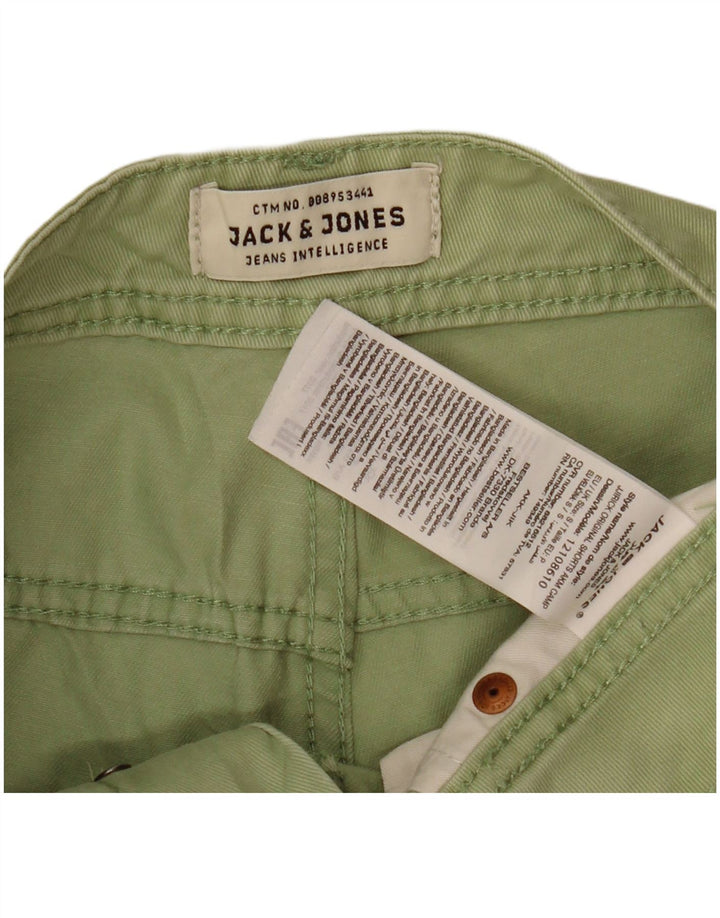 Ανδρικό τζιν σορτς με κανονική εφαρμογή JACK & JONES W30 Βαμβακερό μεσαίο πράσινο