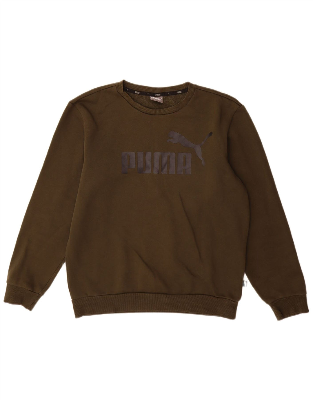 Ανδρικό γραφικό φούτερ Puma Jumper Μικρό Χακί Βαμβακερό