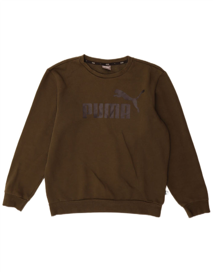 Ανδρικό γραφικό φούτερ Puma Jumper Μικρό Χακί Βαμβακερό