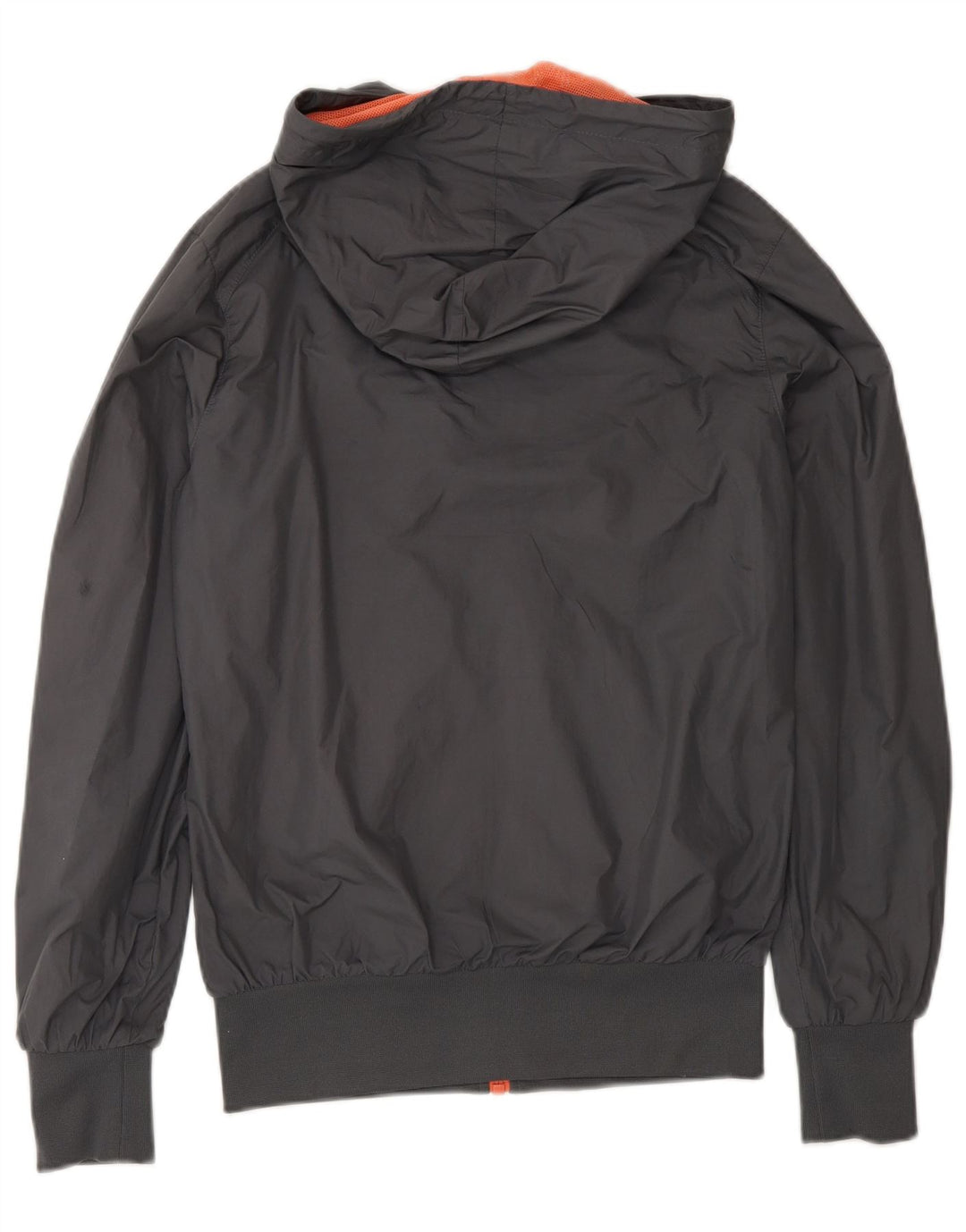 Nike γυναικείο μπουφάν βροχής με κουκούλα UK 10 Small Grey Polyester Sports