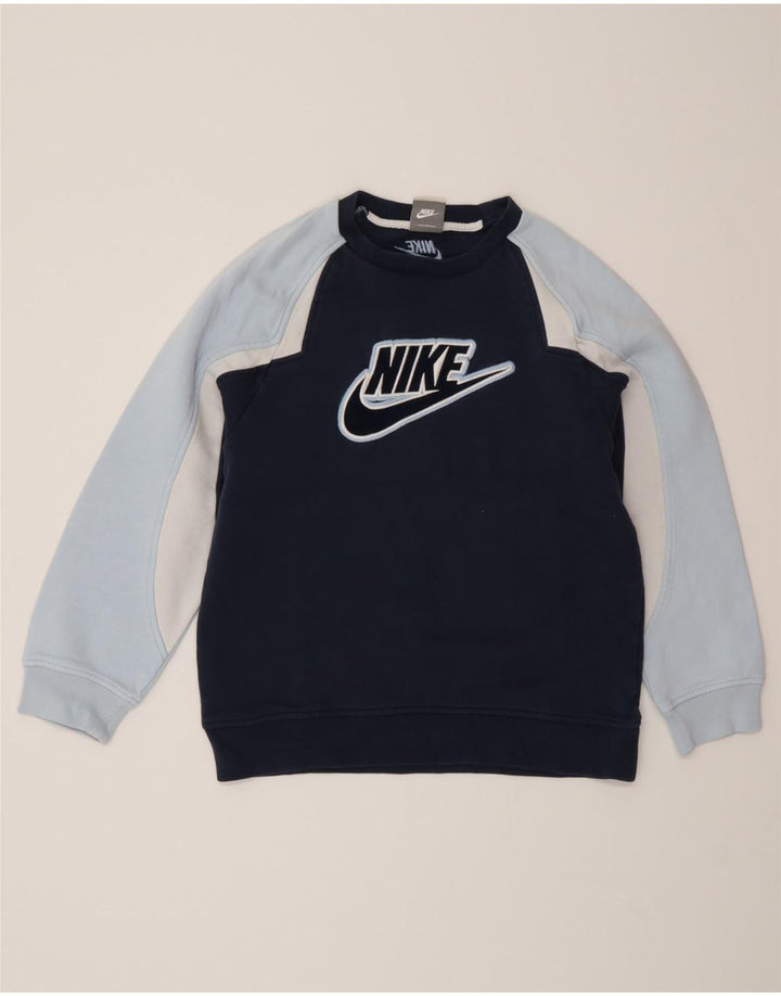 Φούτερ Nike Boys Jumper 10-11 ετών Medium Navy Blue Colourblock