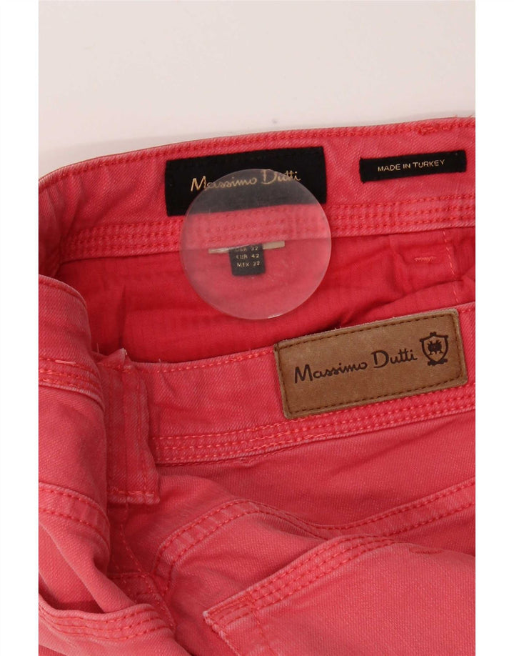 Massimo Dutti Ανδρικό Slim Jeans EU 42 Large W32 L31 Pink