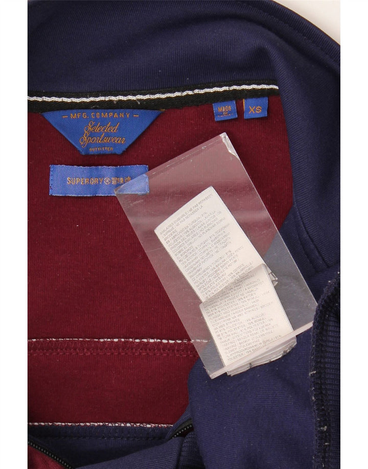 Ανδρική φόρμα SUPERDRY Top Jacket XS Navy Blue Colourblock Polyester