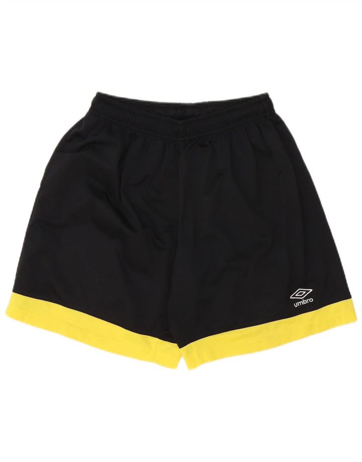 Ανδρικό αθλητικό σορτς UMBRO, μεσαίο μαύρο χρώμα, πολυεστέρας