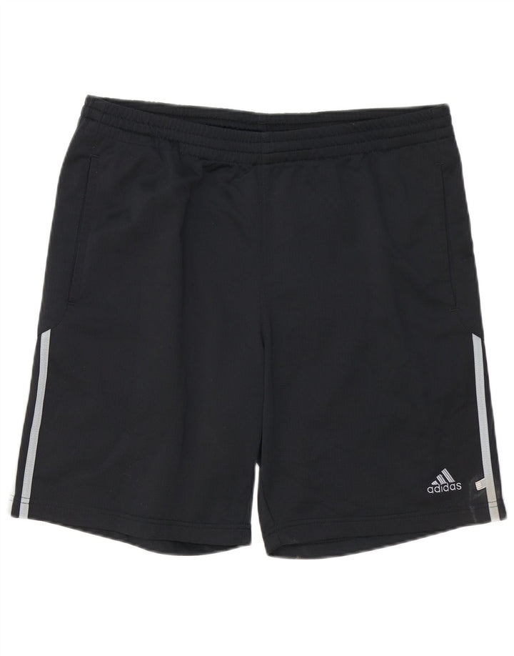 Ανδρικό αθλητικό σορτς Adidas μεγάλο μαύρο πολυεστέρα