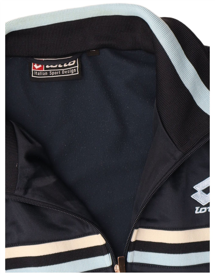 Lotto Γυναικεία αθλητική φόρμα Top Jacket UK 18 XL Navy Blue ριγέ πολυεστέρα