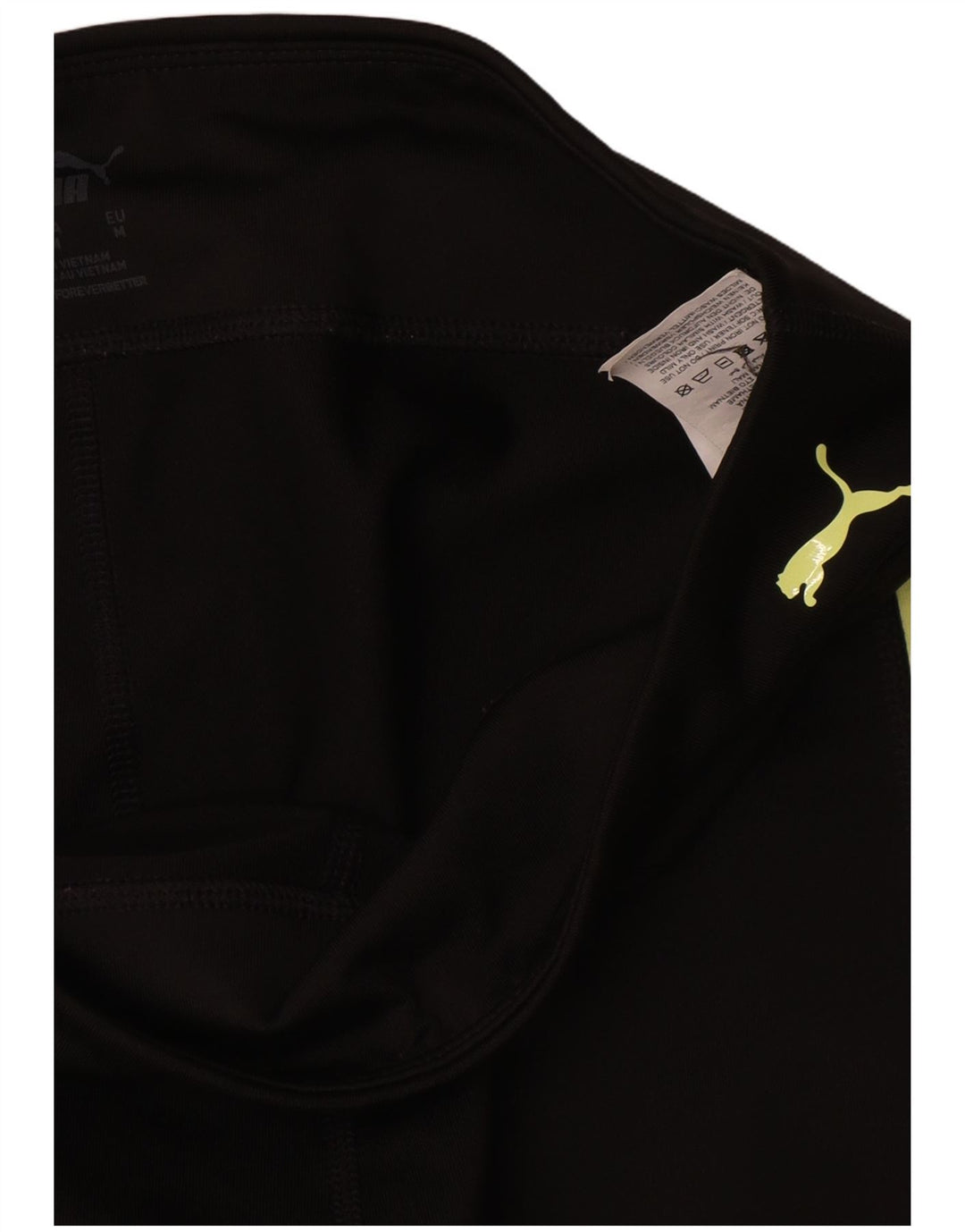 Γυναικεία γραφικά κολάν Puma UK 12 Medium Black Colourblock Nylon