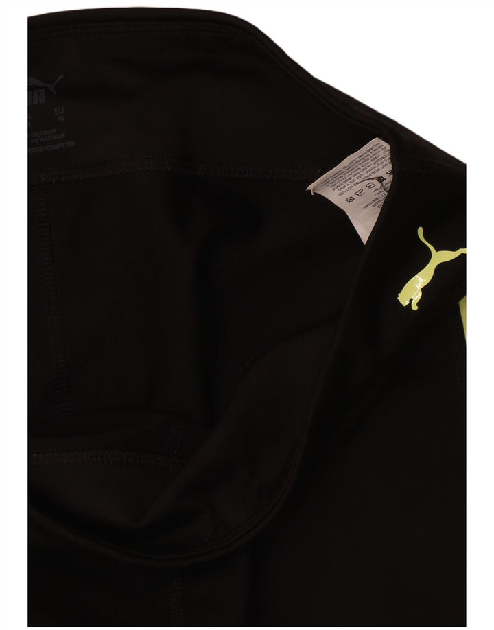 Γυναικεία γραφικά κολάν Puma UK 12 Medium Black Colourblock Nylon