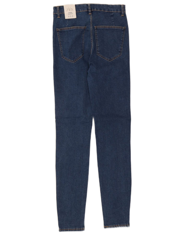 Zara Γυναικείο Skinny Jeans EU 38 Small W28 L28 Blue Cotton