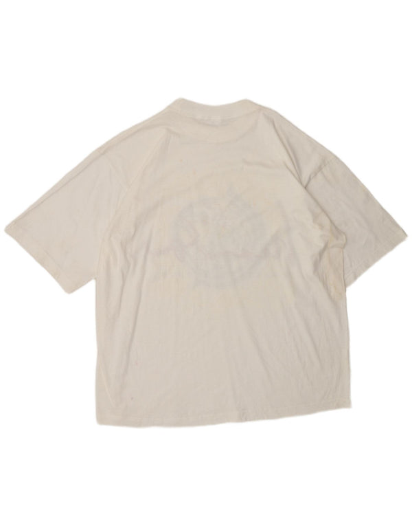 Vintage Mens World Tour 94-95 Graphic T-Shirt Top XL White Cotton