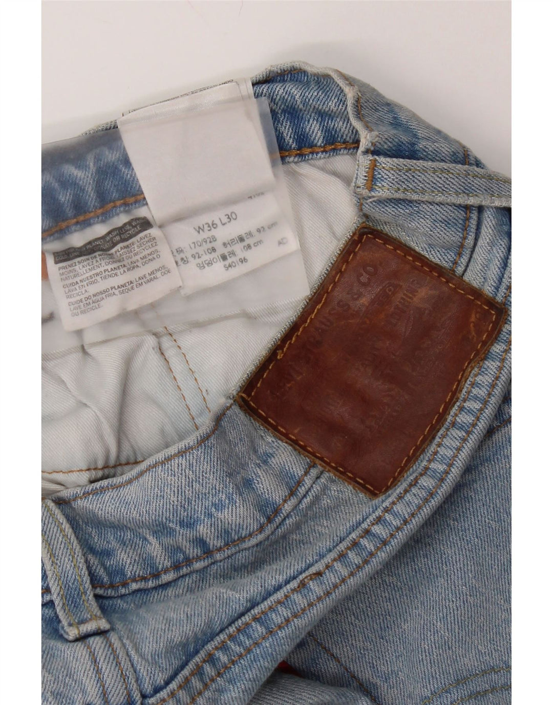 Levi's Mens 511 Slim Jeans W36 L30 Blue Cotton