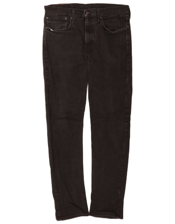 Levi's Mens 502 Hi-Ball Tapered Jeans W34 L32 Μαύρο βαμβακερό