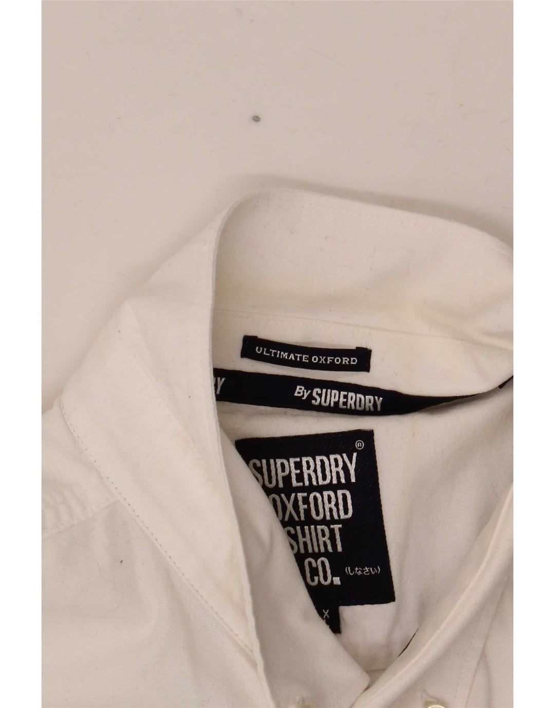 Ανδρικό κοντομάνικο πουκάμισο Superdry XL Λευκό βαμβακερό