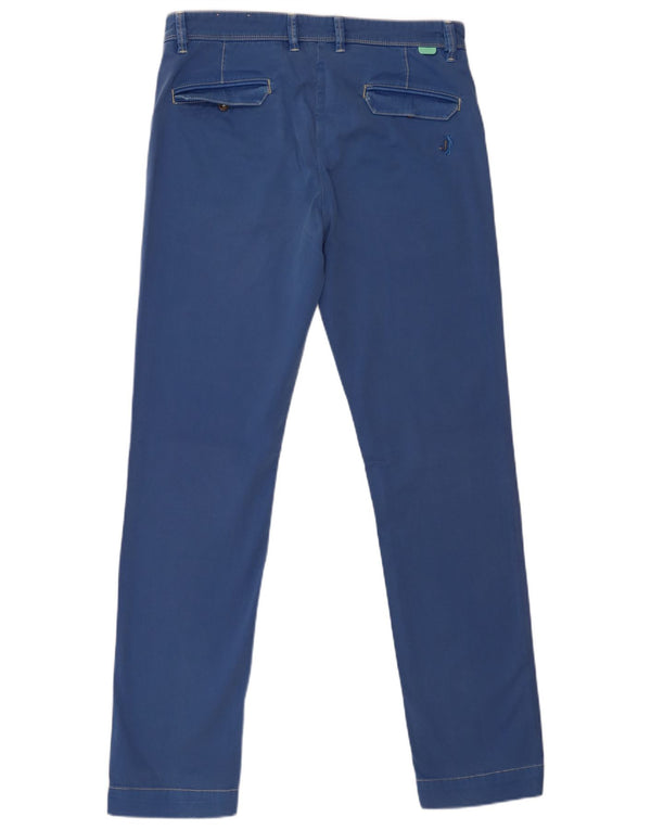 Jeckerson Mens Slim Jeans W32 L32 Blue Cotton