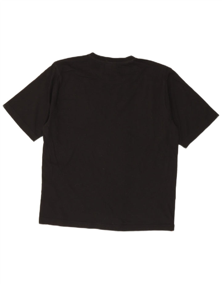 FILA Mens Graphic T-Shirt Top Medium Black Cotton