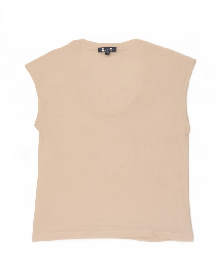 Massimo Dutti Γυναικείο γιλέκο τοπ UK 14 Medium Off White