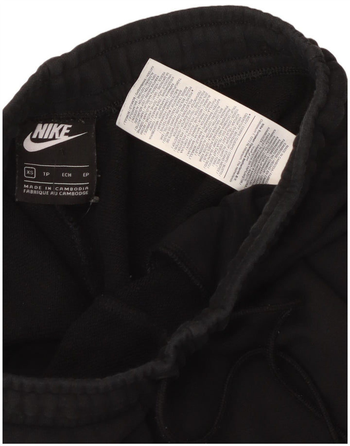 Γυναικεία αθλητική φόρμα NIKE Παντελόνι Joggers UK 6 XS Μαύρο βαμβακερό