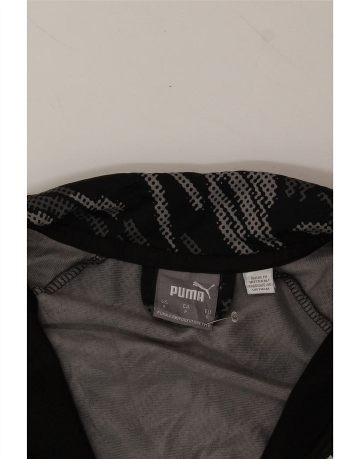 PUMA Mens Tracksuit Top Jacket Small Black Camouflage Polyester Vintage Puma and Second-Hand Puma from Messina Hembry 