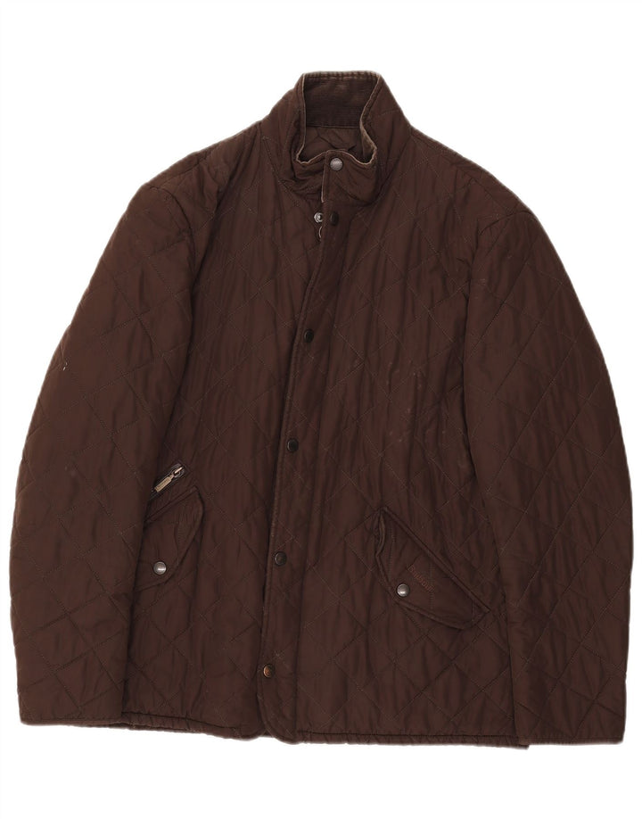 Ανδρικό καπιτονέ μπουφάν BARBOUR UK 40 Large Brown Polyester