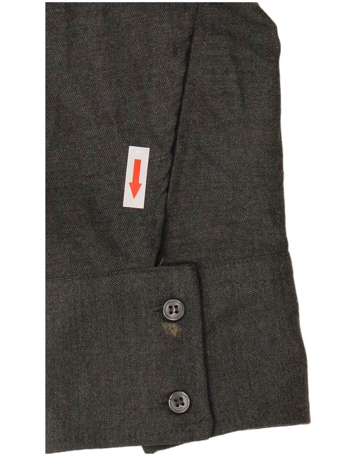 ZARA Γυναικείο πουκάμισο Crop Μπλούζα UK 14 Medium Grey
