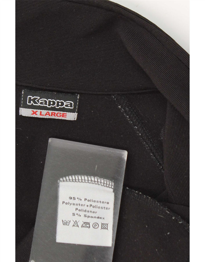 Kappa Γυναικεία φόρμα Top Jacket UK 18 XL Μαύρο Πολυεστέρας