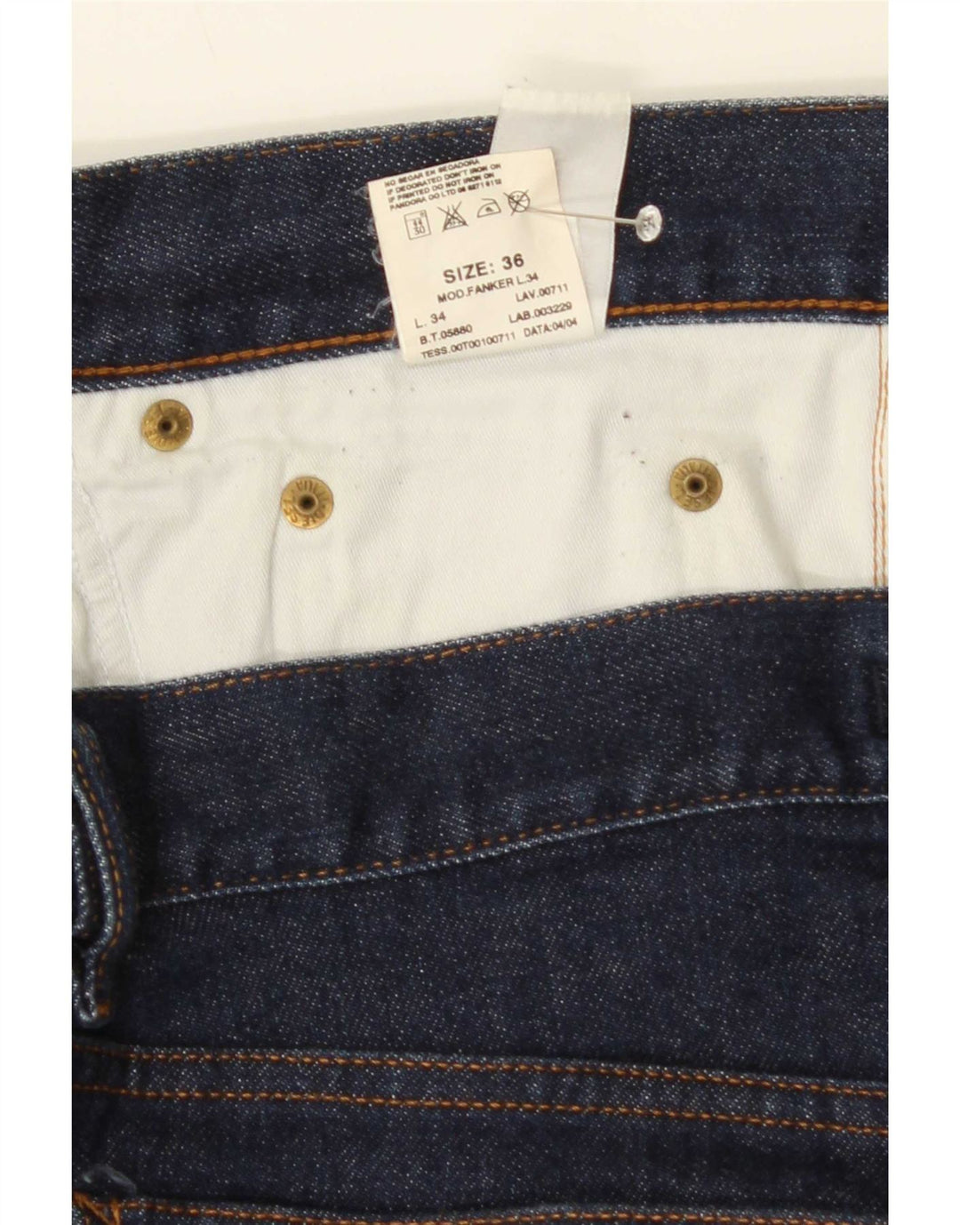 Ανδρικό τζιν Diesel ίσιο W36 L30 Navy Blue Cotton