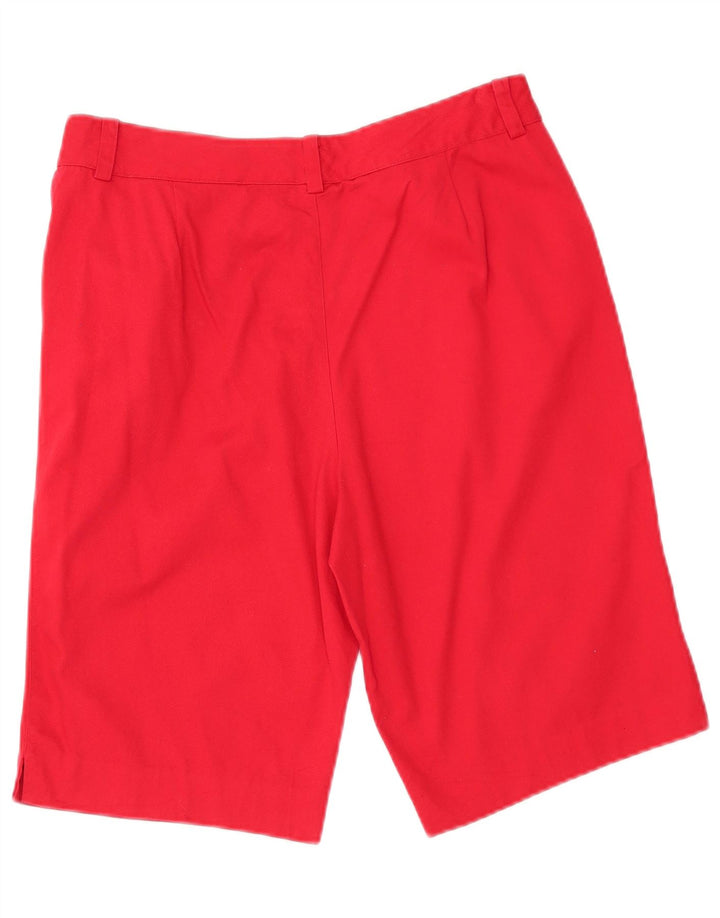 Chaps Γυναικείο casual σορτς US 10 μεγάλο W32 κόκκινο βαμβακερό