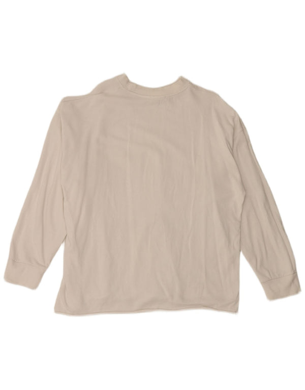 Zara Γυναικεία φούτερ μεγάλου μεγέθους Jumper UK 10 Small White Cotton