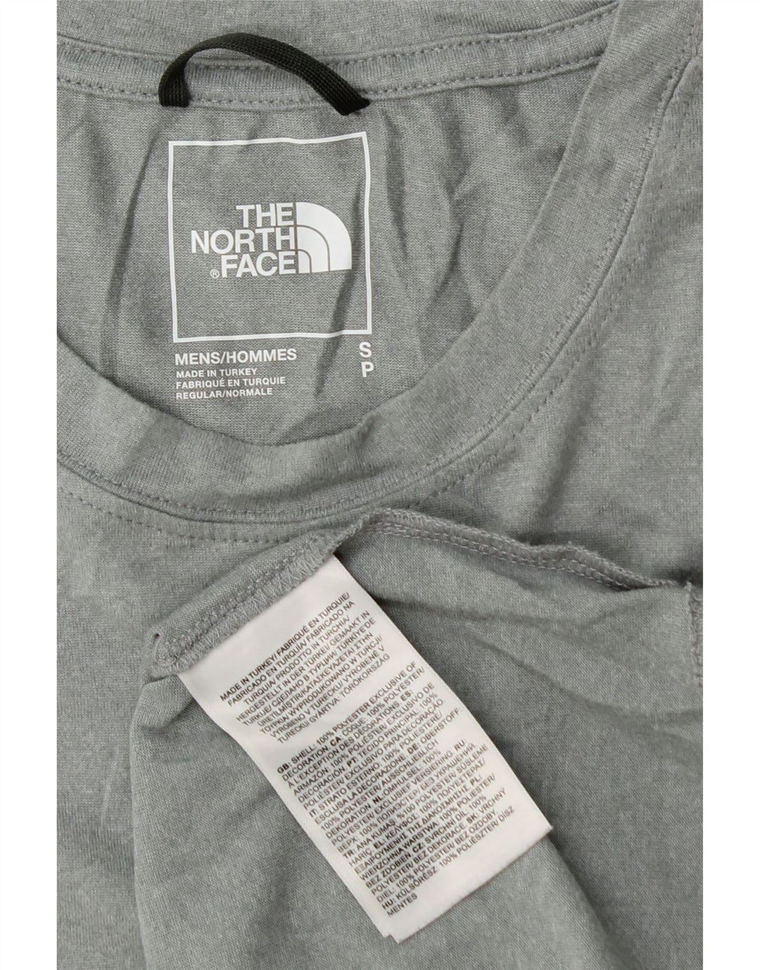 Ανδρικό T-Shirt North Face Top Small Grey Polyester