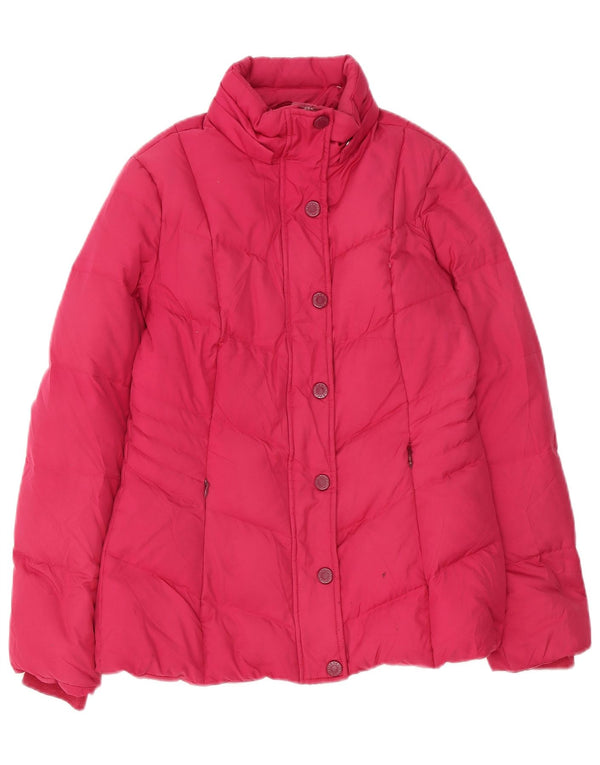 Tommy Hilfiger γυναικείο μπουφάν με κουκούλα UK 10 Small Pink Polyester