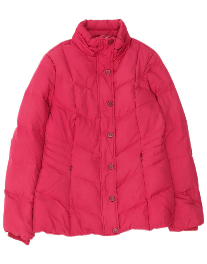 Tommy Hilfiger γυναικείο μπουφάν με κουκούλα UK 10 Small Pink Polyester