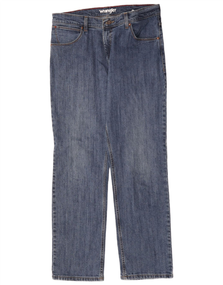 Ανδρικό τζιν Wrangler ίσιο W35 L32 Μπλε βαμβακερό