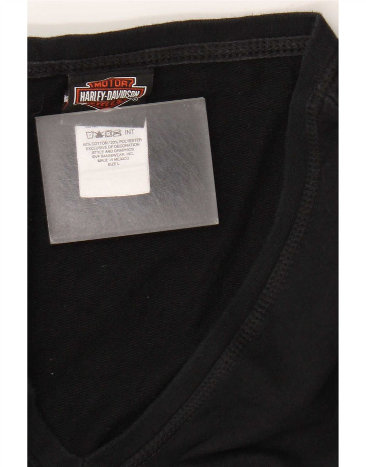 Γυναικεία φούτερ Harley Davidson Graphic Crop Jumper UK 16 Large Black