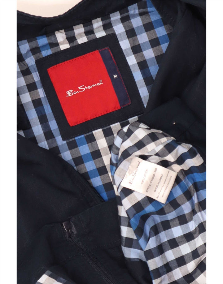 Ben Sherman Ανδρικό Bomber Jacket UK 38 Medium Navy Blue Cotton