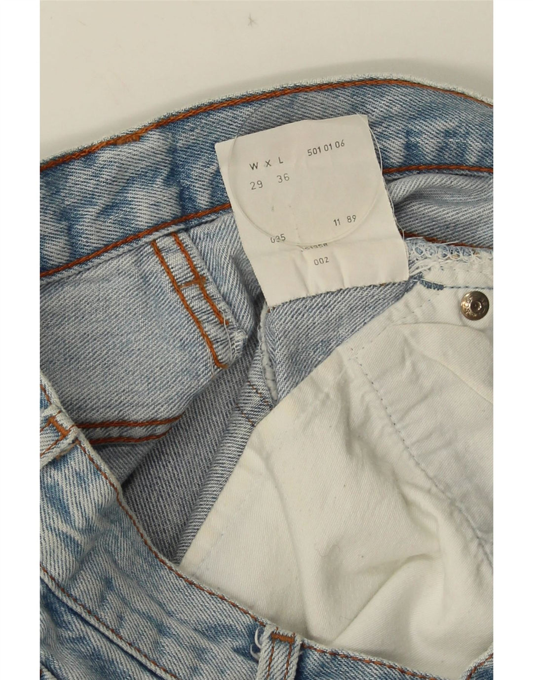 Γυναικεία Levi's 501 Midi τζιν φούστα W29 Μικρή μπλε βαμβακερή