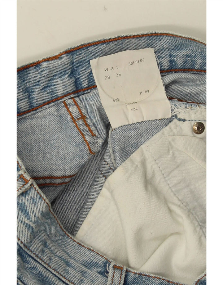 Γυναικεία Levi's 501 Midi τζιν φούστα W29 Μικρή μπλε βαμβακερή
