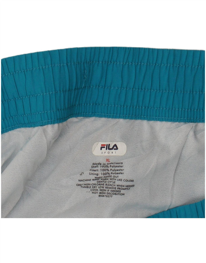 Fila Γυναικείο Αθλητικό Σορτς UK 18 XL Μπλε Πολυεστέρας