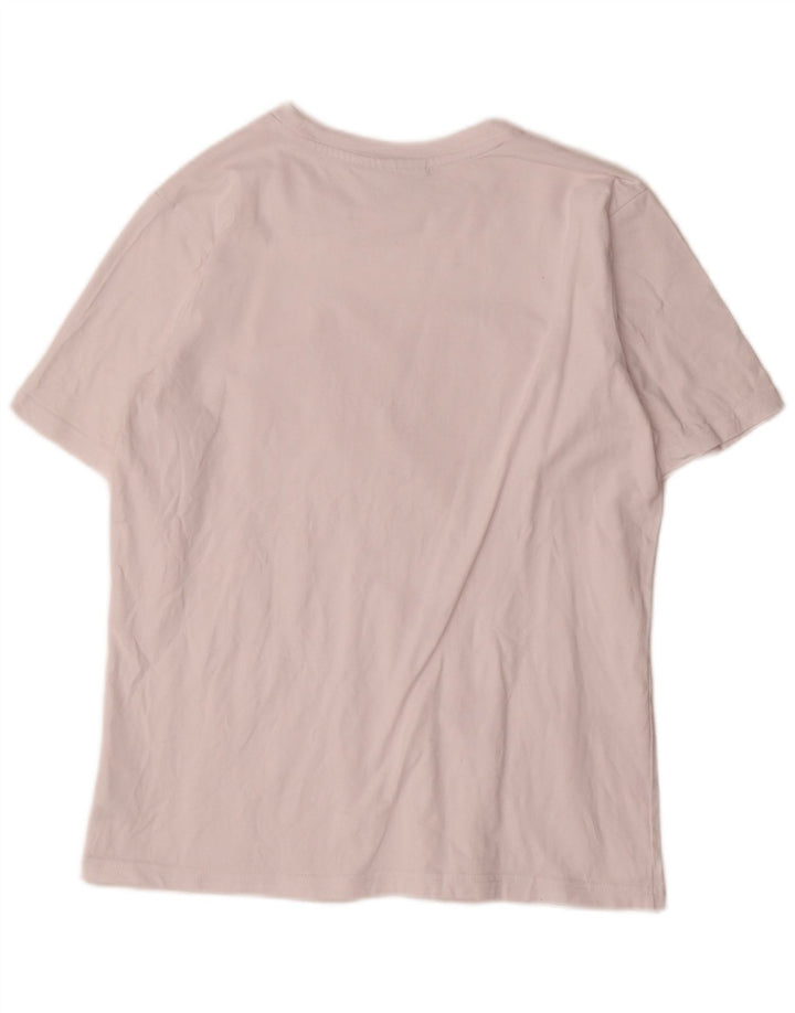 Fila Γυναικείο γραφικό T-Shirt Top UK14 Μεσαίο λευκό βαμβακερό