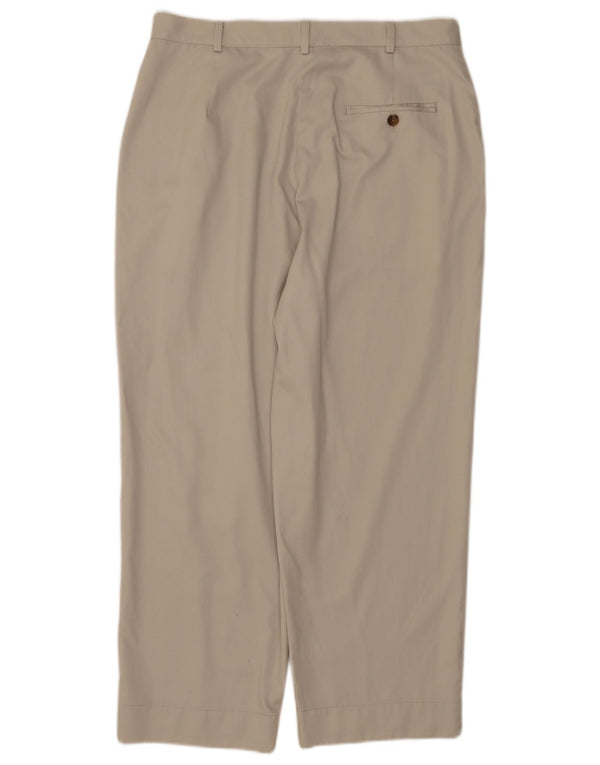 L.L.Bean Γυναικείο κωνικό παντελόνι Chino US 14 XL W34 L26 Μπεζ βαμβακερό