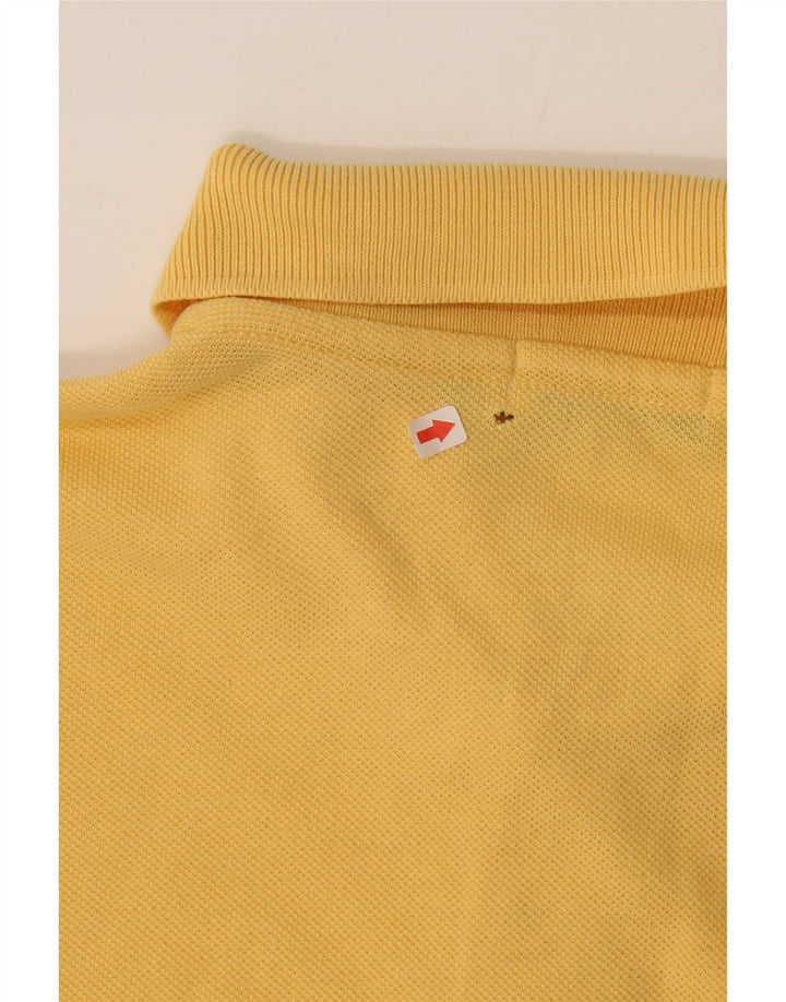 BELFE & BELFE Mens Polo Shirt IT 52 Large Yellow Cotton Vintage Belfe & Belfe and Second-Hand Belfe & Belfe from Messina Hembry 
