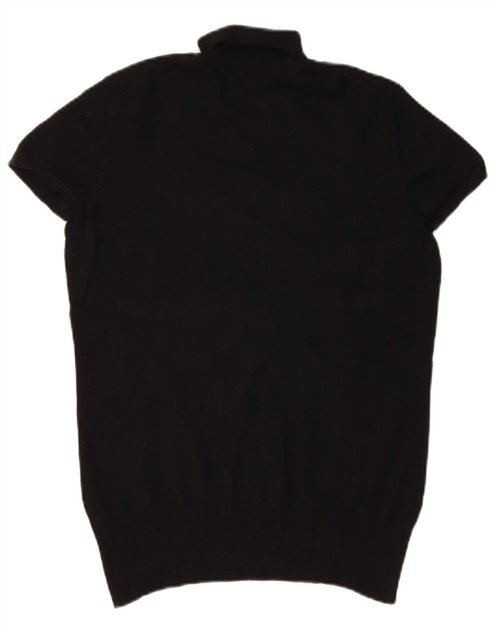 Massimo Dutti Γυναικείο πουλόβερ με ρολό λαιμόκοψη UK 12 μεσαίο μαύρο