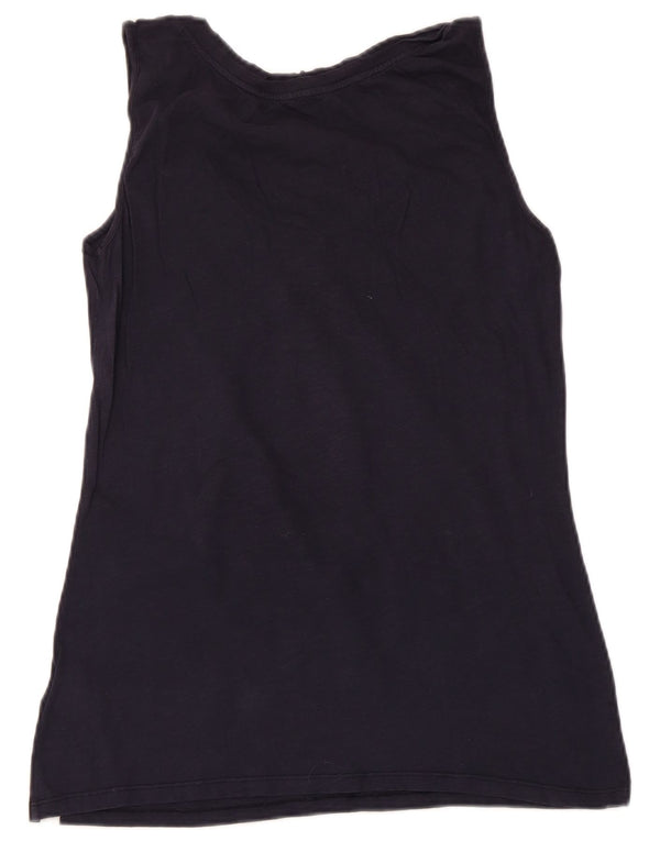 White Stuff Γυναικείο Γιλέκο Τοπ UK 14 Medium Navy Blue βαμβακερό