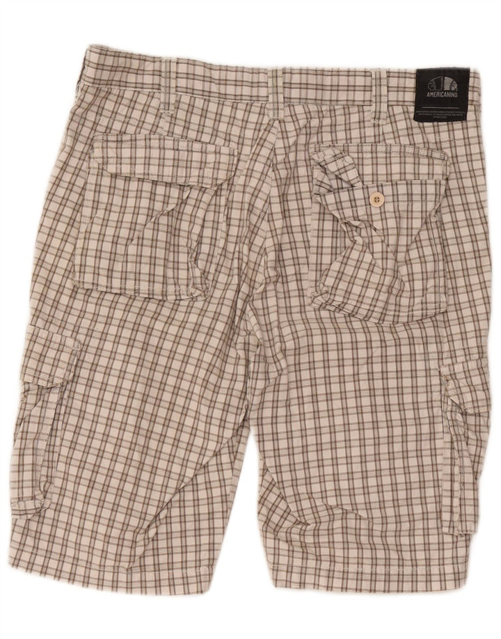 Ανδρικό σορτς Cargo Americanino W34 Large Beige Check