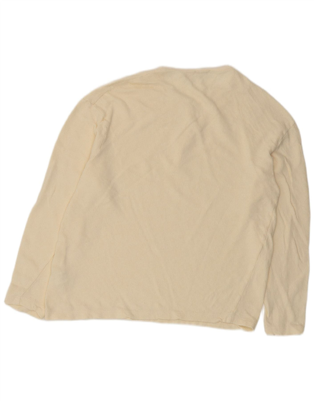 Zara Γυναικεία Μπλούζα Τοπ UK 18 XL Off White Βαμβακερό