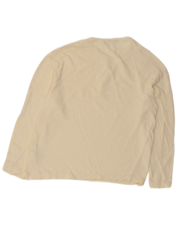 Zara Γυναικεία Μπλούζα Τοπ UK 18 XL Off White Βαμβακερό