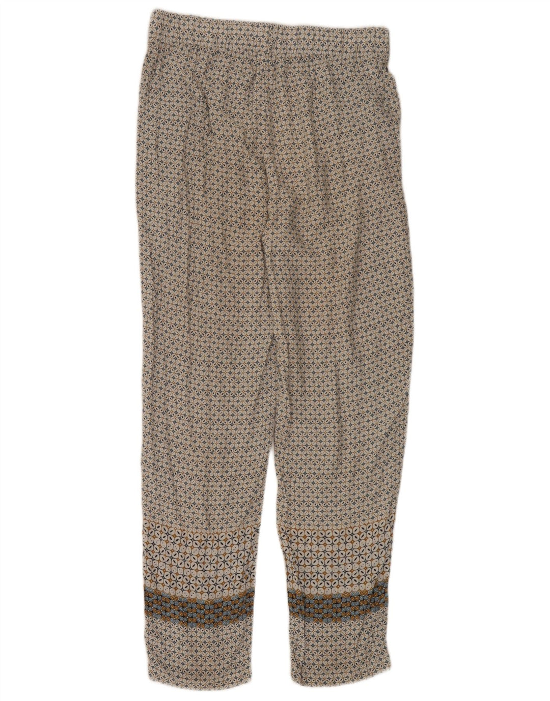 Γυναικείο Casual Παντελόνι Benetton Μικρό W30 L29 Πολύχρωμο Γεωμετρικό